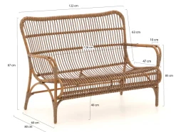 Intenso Napoli Gartensofa 128 cm