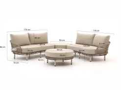 Intenso Nusco Ecklounge-Set 4-teilig