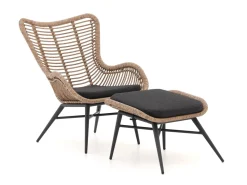 Intenso Rovello Gartensessel mit Hocker