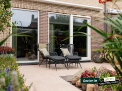 Intenso Rovello Gartensessel mit Hocker