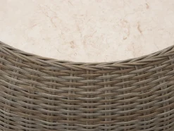 Intenso Santa Ninfa Loungetisch-Set ø 101 cm/41x82x22 cm