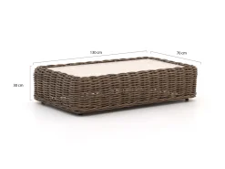 Intenso Segrino Sessel-Sofa Lounge-Set 4-teilig
