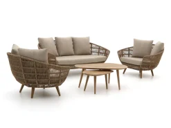 Intenso Stila/ROUGH-K Sessel-Sofa Lounge-Set 5-teilig