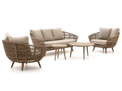 Intenso Stila/ROUGH-K Sessel-Sofa lounge-Set--5-teilig