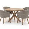 Intenso Tropea/ROUGH-Y ø 120 cm Gartenmöbel-Set 5-teilig