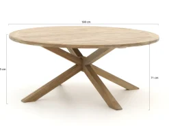 Intenso Tropea/ROUGH-Y ø 180 cm Gartenmöbel-Set 7-teilig