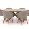 Intenso Tropea/ROUGH-Y ø 180 cm Gartenmöbel-Set 7-teilig
