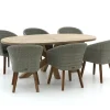 Intenso Tropea/ROUGH-Y Ellips 200 cm Gartenmöbel-Set 7-teilig