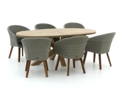 Intenso Tropea/ROUGH-Y Ellips 200 cm Gartenmöbel-Set 7-teilig