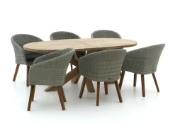 Intenso Tropea/ROUGH-Y Ellips 200 cm Gartenmöbel-Set 7-teilig