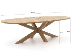 Intenso Tropea/ROUGH-Y Ellips 280 cm Gartenmöbel-Set 9-teilig