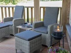 Intenso Umbria/ROUGH-S 160 cm Gartenmöbel-Set 5-teilig verstellbar