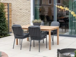 Intenso Umbria/ROUGH-S 160 cm Gartenmöbel-Set 5-teilig verstellbar