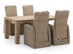 Intenso Umbria/ROUGH-X 180 cm Gartenmöbel-Set 5-teilig verstellbar