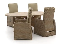 Intenso Umbria/ROUGH-Y Ellips 200 cm Gartenmӧbel-Set 5-teilig verstelbar