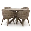Intenso Venaco/ROUGH-Y ø 120 cm Gartenmöbel-Set 5-teilig