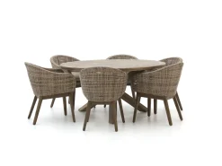 Intenso Venaco/ROUGH-Y ø 150 cm Gartenmöbel-Set 7-teilig