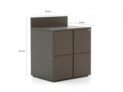 Kees Smit Brava Gartenschrank 82x64,5x101 cm