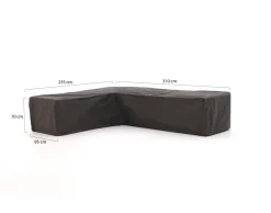 Kees Smit Gartenmöbelabdeckung Ecklounge-Set 235x95/310x95x70 cm