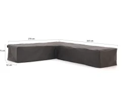 Kees Smit Gartenmöbelabdeckung Ecklounge-Set 270x92/345x92x75cm