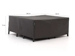 Kees Smit Gartenmöbelabdeckung Sessel-Sofa Lounge-Set 200x150x75 cm
