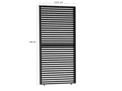 Lamellen Seitenteil 130 cm universal für Cedrino Pergola verstellbar