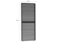 Lamellen Seitenteil 100 cm universal für Cedrino Pergola verstellbar