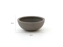 Luca Lifestyle Grigio Bowl Blumentopf S ø 40 cm (h: 18 cm)