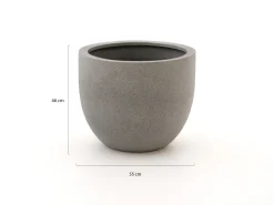 Luca Lifestyle Grigio New Egg Pot Blumentopf L ø 55 cm (h: 46 cm)