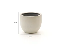 Luca Lifestyle Grigio New Egg Pot Blumentopf M ø 45 cm (h: 38 cm)