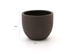 Luca Lifestyle Terreno New Egg Pot Blumentopf L ø 55 cm (h: 46 cm)