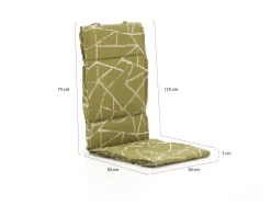 Madison Fiber de luxe Hochlehner Auflage 125x50 cm