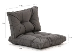 Madison Florance Loungekissenset Rücken ca. 73x43 cm Sitz ca. 73x73 cm 2-Teilig