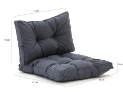 Madison Florance Loungekissenset Rücken ca. 73x43 cm Sitz ca. 73x73 cm 2-Teilig