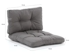 Madison Florance Loungekissen Sitz ca. 73x73 cm Rücken ca. 73x43 cm