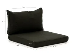 Madison Loungekissenset luxe Sitz 73x73 cm Rücken 73x40 cm4-teilig