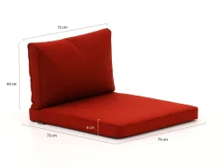 Madison Loungekissenset Luxus Rücken 73x40 cm Sitz 73x73 cm 4-teilig