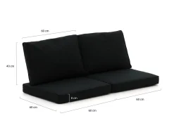 Madison Lounge Palettenkissen Set 120x60 cm 4-teilig