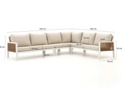 Manifesto Alzano Ecklounge-Set 4-teilig