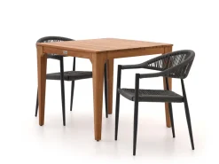 Manifesto Belpasso/Bruca 90 cm Gartenmöbel-Set 3-teilig stapelbar