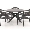 Manifesto Belpasso/Fidenza ø 149 cm Gartenmöbel-Set 6-teilig stapelbar