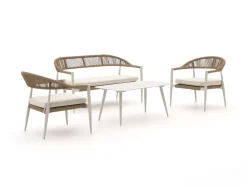 Manifesto Belpasso Sessel-Sofa Lounge-Set 4-teilig