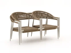 Manifesto Belpasso Sessel-Sofa Lounge-Set 4-teilig