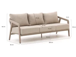 Manifesto Caldarola Sessel-Sofa Lounge-Set 5-teilig 5-Sitzer
