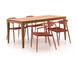 Manifesto Cavone/Bruca 170 cm Gartenmöbel-Set 5-teilig stapelbar