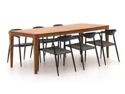 Manifesto Cavone/Bruca 220 cm Gartenmöbel-Set 7-teilig stapelbar