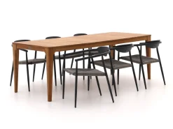 Manifesto Cavone/Bruca 220 cm Gartenmöbel-Set 7-teilig stapelbar