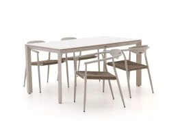 Manifesto Cavone/Sestino 160 cm Gartenmöbel-Set 5-teilig stapelbar
