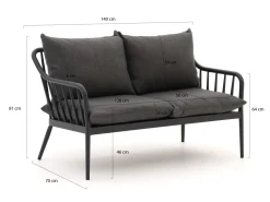 Manifesto Celante Gartensofa 2- Sitzer 140 cm