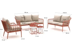 Manifesto Celante/Pito Sessel-Sofa Lounge-Set 6-teilig